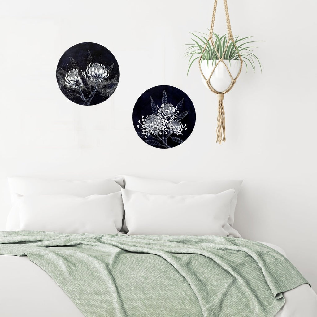 Australian Native Wildflower Porthole Painting No 1 - Artista Style
