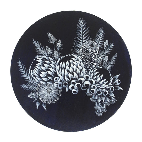 Australian Native Blooms Porthole Painting No 27 - Artista Style
