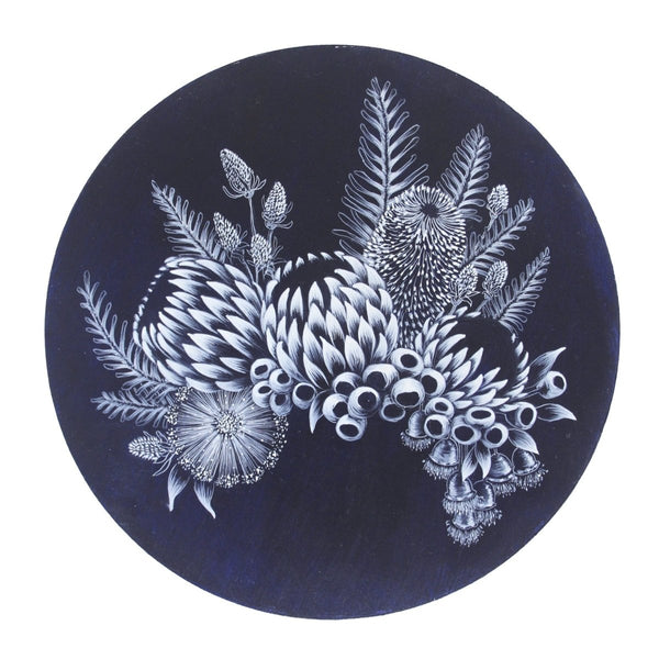 Australian Native flower Porthole Painting No 3 - Artista Style