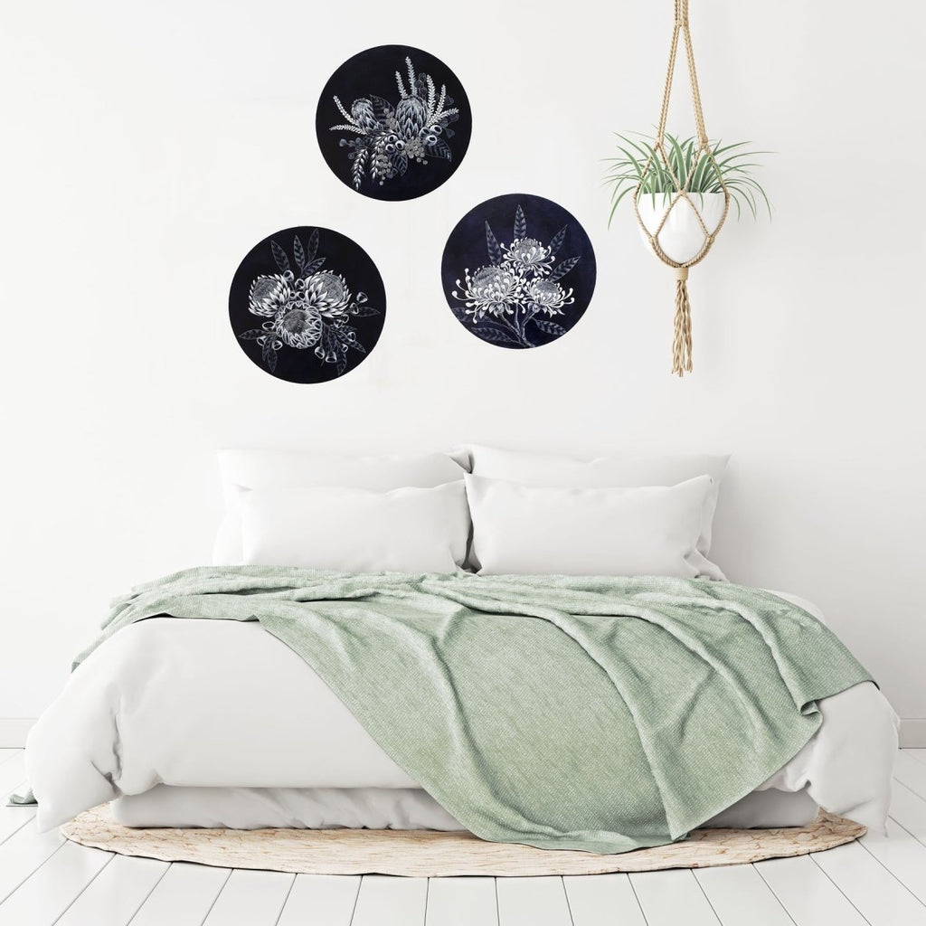 Australian wildflowers Porthole Painting No 4 - Artista Style