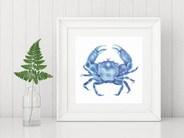 Blue Crab Art Print - Artista Style