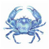 Blue Crab Watercolour Art Print Nautical Style Archival Quality - Artista Style