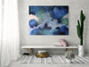 Blue Green Yellow white Abstract Painting Inspired by the Great Barrier Reef 105 x 76 cms 41 x 30 inches - Artista Style