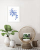 Blue Leafy Sea Dragon Seahorse Watercolor Art Print Hamptons Style Decor - Artista Style