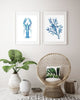 Blue Lobster Art Print of an Original Watercolour Painting Coastal Art Ocean Decor - Artista Style