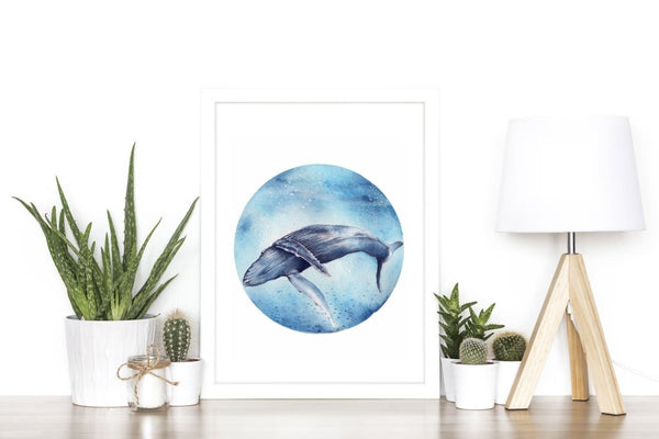 Humpback Whale Art Print No 2 - Artista Style