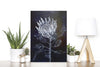 King Protea Woodblock Painting 25x35cms No 12 - Artista Style