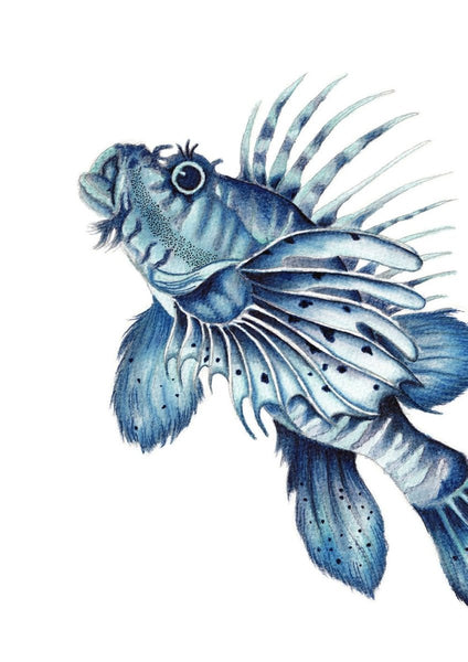Lionfish Watercolour Art Print - Artista Style