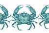 Marching Green Crabs Limited Edition Art Print of Watercolor Painting Ocean Art - Artista Style