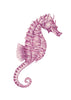 Pink Seahorse Archival Print of an Original Painting from the Coastal Style Illustration Collection - Artista Style