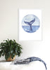 SET OF 3 WHALE TAIL ART PRINTS - Artista Style