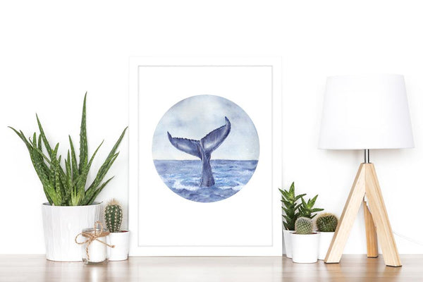 Whale Tail painting Art Print No 3 - Artista Style